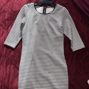 Black checkered dress